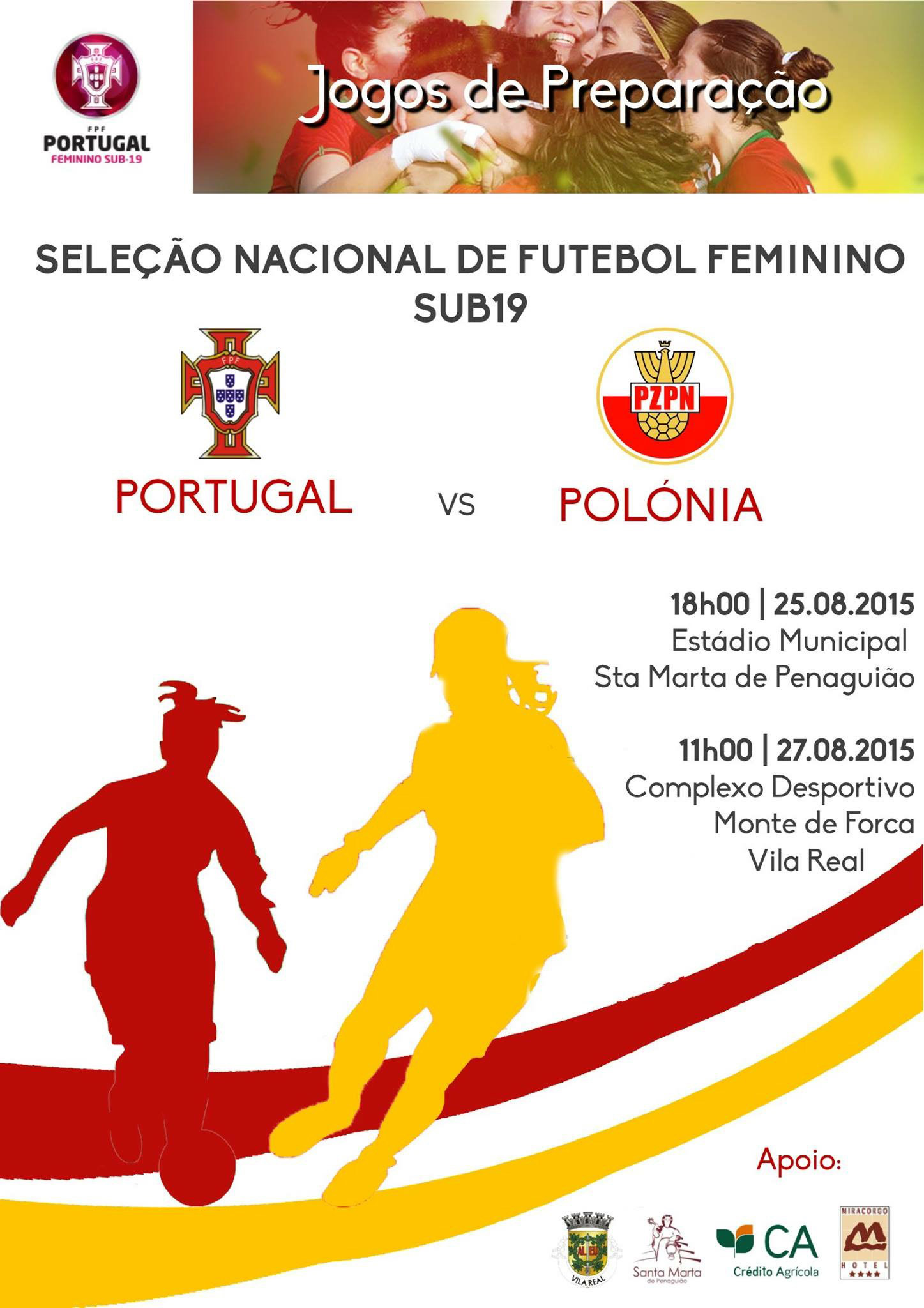 Jogos de preparação da Seleção Sub/19 de Futebol Feminino